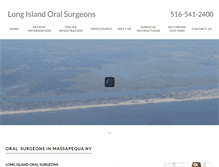 Tablet Screenshot of longislandoralsurgeons.com